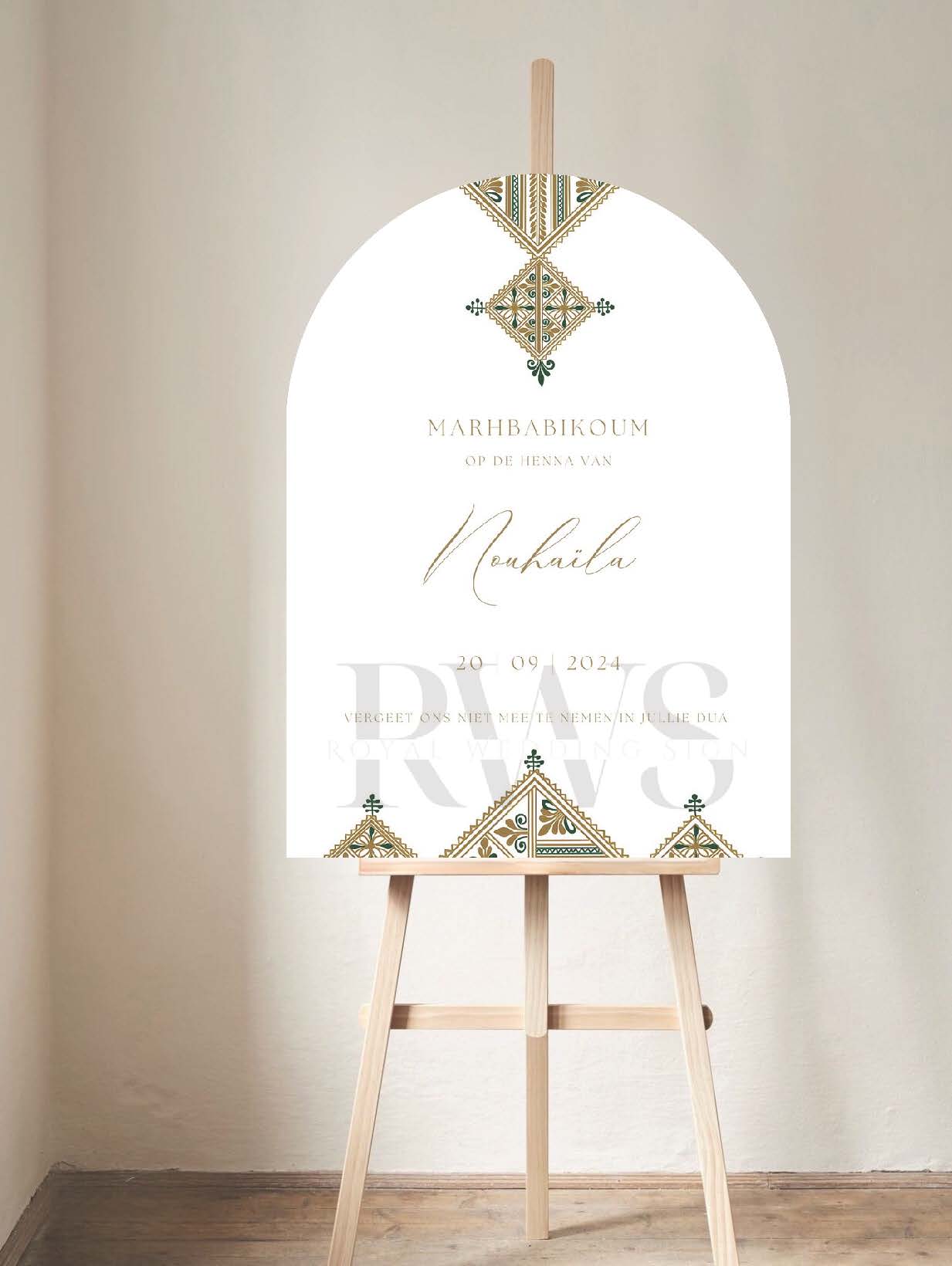 Traditionele Henna Decoratie - Welkomstbord