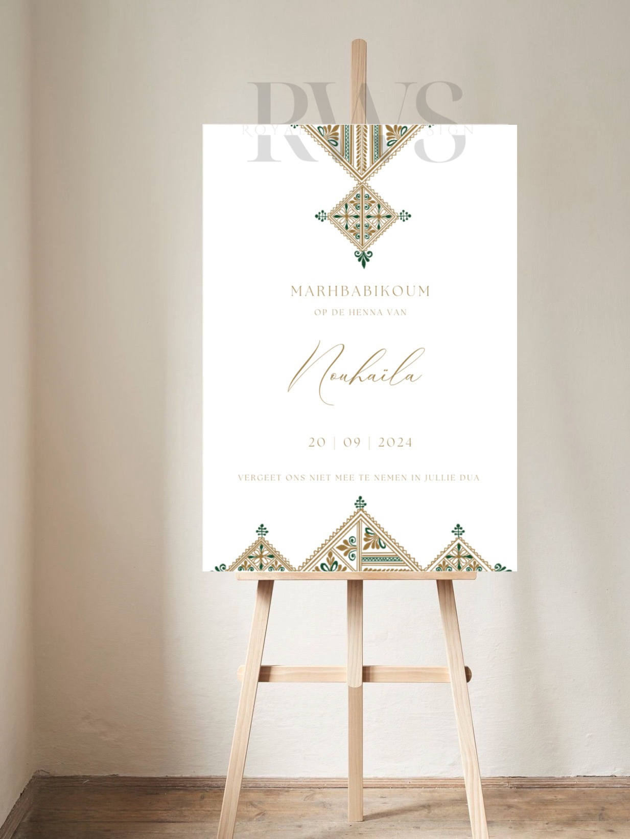 Traditionele Henna Decoratie - Welkomstbord