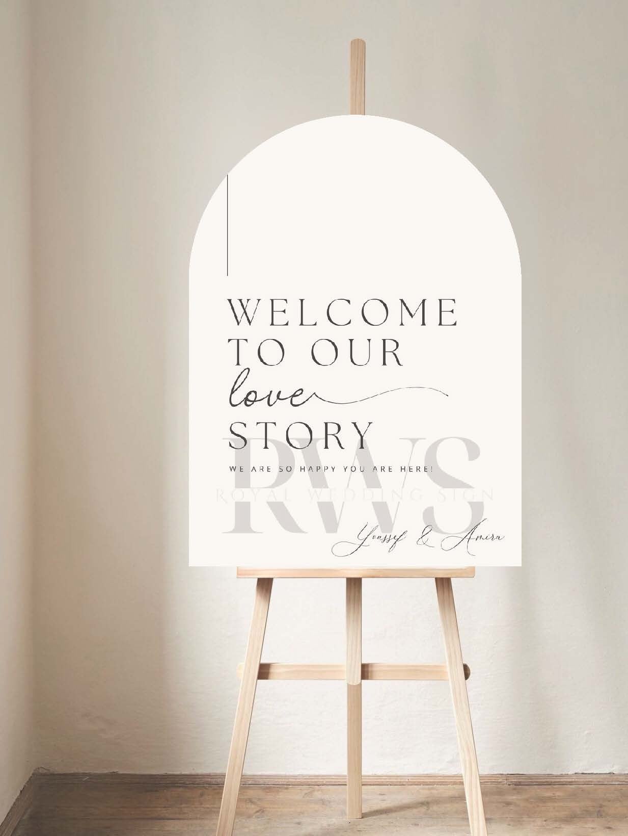 Welcome to Our Story - Welkomstbord
